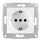Розетка Schneider Electric Sedna с/з без шторок 16A 250V SDN3000521 - фото №1