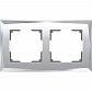 Рамка Werkel Diamant на 2 поста зеркальный WL08-Frame-02 4690389143823 - фото №1
