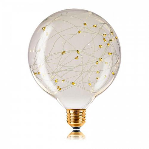 Лампа светодиодная филаментная E27 2W 2700K прозрачная 057165