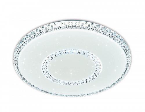 Потолочный светодиодный светильник Ambrella light Orbital Crystal F99 WH 96W D500