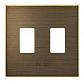 Лицевая панель ABB Sky розетки 2xUSB античная латунь 2CLA858530A1201 - фото №1