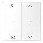 Клавиша двойная Schneider Electric Merten D-Life MTN5227-6035 - фото №1