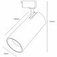 Трековый светодиодный светильник ЭРА TR5-30 COB BK Б0049055 - фото №3
