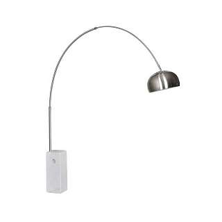 Изогнутые торшеры матово-никелерованные