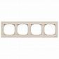 Рамка 4-постовая ABB Sky белый ясень 2CLA857400A2001 - фото №1