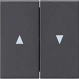 Лицевая панель Gira System 55 выключателя жалюзи антрацит 029428