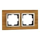 Рамка 2-постовая Mono Electric Style бамбук 107-530000-161