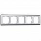 Рамка на 5 постов Werkel Stream серебряный W0052106 4690389172755 - фото №1
