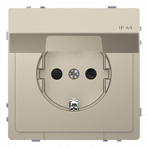 Розетка Schneider Electric Merten D-Life 16A с/з и крышкой MTN2314-6033