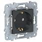 Розетка Schneider Electric Unica New с/з без шторок 16A 250V NU503654 - фото №1