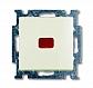 Переключатель одноклавишный ABB Basic55 10A 250V с подсветкой chalet-белый 2CKA001012A2190 - фото №1