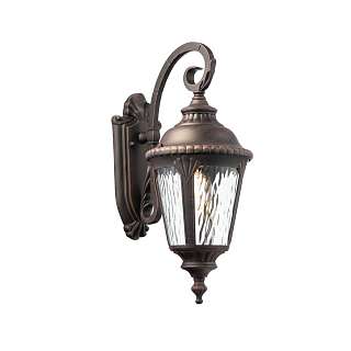 Уличные настенные светильники цвета античной бронзы