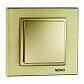 Рамка 1-постовая Mono Electric Style Aluminium титан-шампань 107-830000-160 - фото №1
