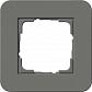Рамка 1-постовая Gira E3 темно-серый/антрацит 0211423 - фото №1