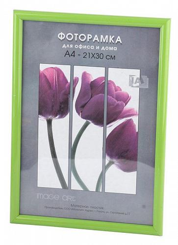 Фоторамка Светосила Радуга 21x30 Салатовый, с пластиком (25/750) Б0030607