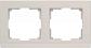 Рамка Werkel Stark на 2 поста слоновая кость WL04-Frame-02-ivory 4690389046513 - фото №1
