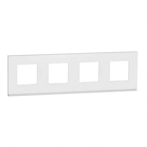 Рамка 4-постовая Schneider Electric Unica New NU600889