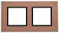 Рамка 2-постовая ЭРА Elegance 14-5202-14 Б0034550 - фото №1