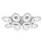 Потолочная светодиодная люстра iLedex Fancy FS-011-X10 240W WH - фото №2