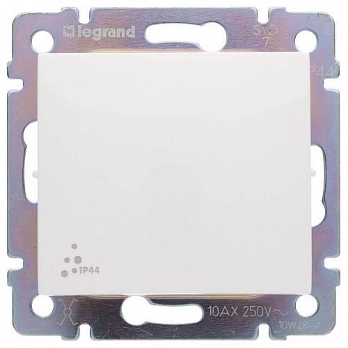 Переключатель одноклавишный промежуточный Legrand Valena 10A 250V IP44 белый 770097