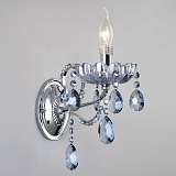 Бра Eurosvet 3015/1 хром/лазурный хрусталь Strotskis