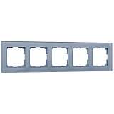 Рамка на 5 постов Werkel Favorit серый W0051115 4690389160165