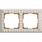 Рамка Werkel Antik на 2 поста белое золото WL07-Frame-01 4690389099182 - фото №1