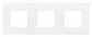 Рамка 3-постовая ABB Zenit альпийский белый 2CLA227310N1101 - фото №1