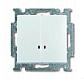 Выключатель двухклавишный ABB Basic55 10A 250V с подсветкой альпийский белый 2CKA001012A2154 - фото №1