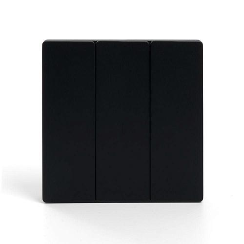 Выключатель трехклавишный беспроводной Feron Smart черный TM83 41724