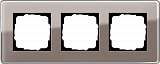 Рамка 3-постовая Gira Esprit C дымчатое стекло 0213522