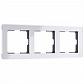 Рамка Werkel Acrylic на 3 поста белый W0021712 4690389184871 - фото №1