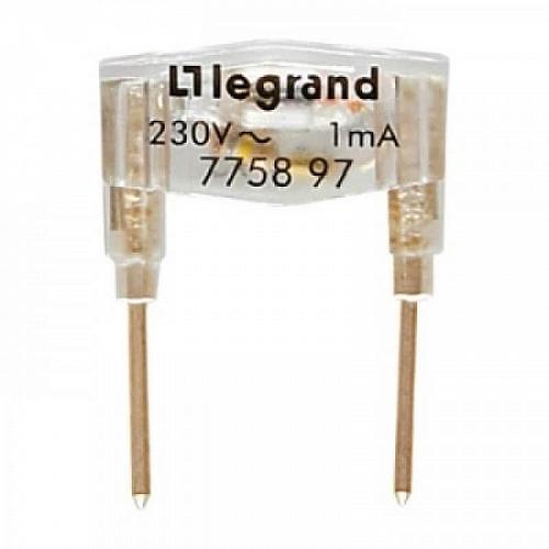 Лампа подсветки механизмов Legrand Galea Life зеленая 775897