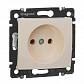 Розетка 2К Legrand Valena 16A 250V б/з винтовой зажим слоновая кость 774316 - фото №1