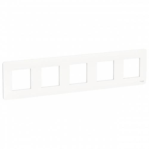 Рамка 5-постовая Schneider Electric Unica New NU201018