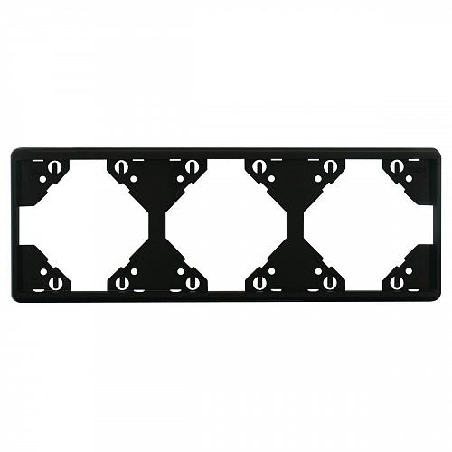 Рамка 3-модульная Efapel Apolo 5000 Standard черный 50931 TPT