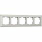 Рамка Werkel Antik на 5 постов жемчужный WL07-Frame-05 4690389063534 - фото №1