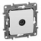 Розетка TV оконечная Legrand Etika белая 672265 - фото №1