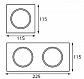 Рамка декоративная Italline IT02-QRS1 white - фото №3