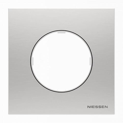 Рамка 1-постовая ABB Sky Moon нержавеющая сталь 2CLA867100A4001