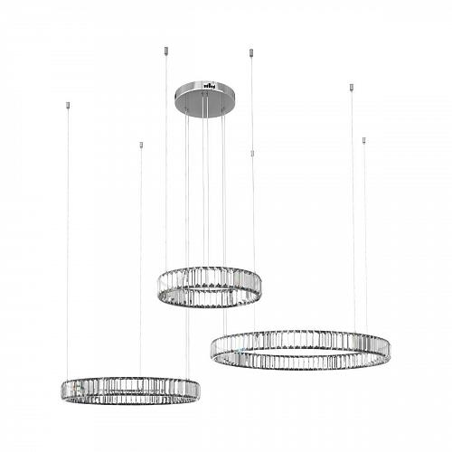 Подвесной светодиодный светильник Loft IT Crystal ring 10135/3 Chrome