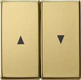 Лицевая панель Gira System 55 выключателя жалюзи латунь 0294604