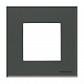 Рамка 1-постовая ABB Zenit стекло графит 2CLA227100N3801 - фото №1