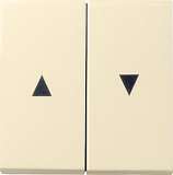 Лицевая панель Gira System 55 выключателя жалюзи кремовый глянцевый 029401