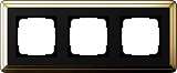 Рамка 3-постовая Gira ClassiX латунь/черный 0213632