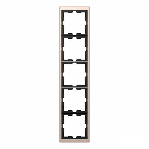 Рамка 5-постовая Schneider Electric Merten D-Life MTN4050-6551