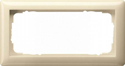 Рамка 2-модульная Gira Standard 55 кремовый глянцевый 100201