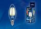 Лампа светодиодная филаментная Uniel E14 6W 3000K прозрачная LED-C35-6W/WW/E14/CL PLS02WH UL-00000199 - фото №2