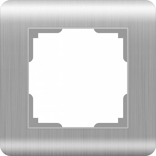 Рамка Werkel Stream на 1 пост серебряный WL12-Frame-01 4690389076367