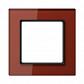 Рамка 1-постовая Jung A creation стекло красный оксид AC581GLRT - фото №1